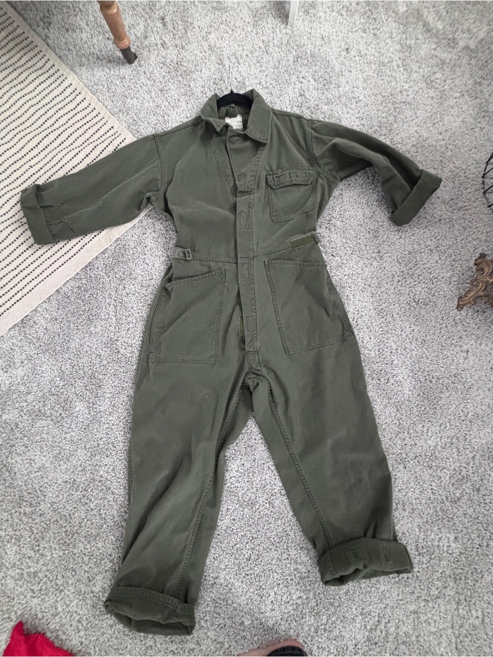 Olive Green Utility Jumpsuit for Women